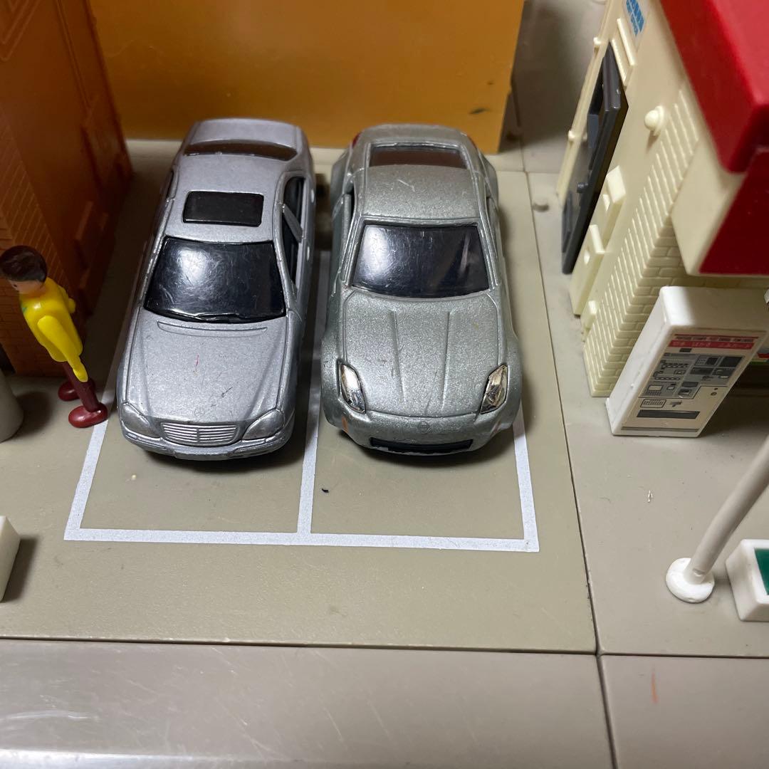 旧トミカタウン廃盤 コンビニ 郵便局 車両付き