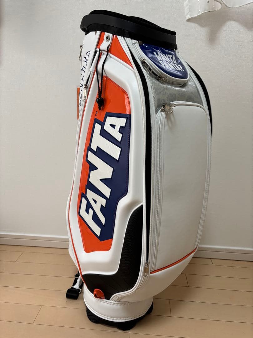 FANTA キャディバッグ ホワイト/オレンジ/ブルー
