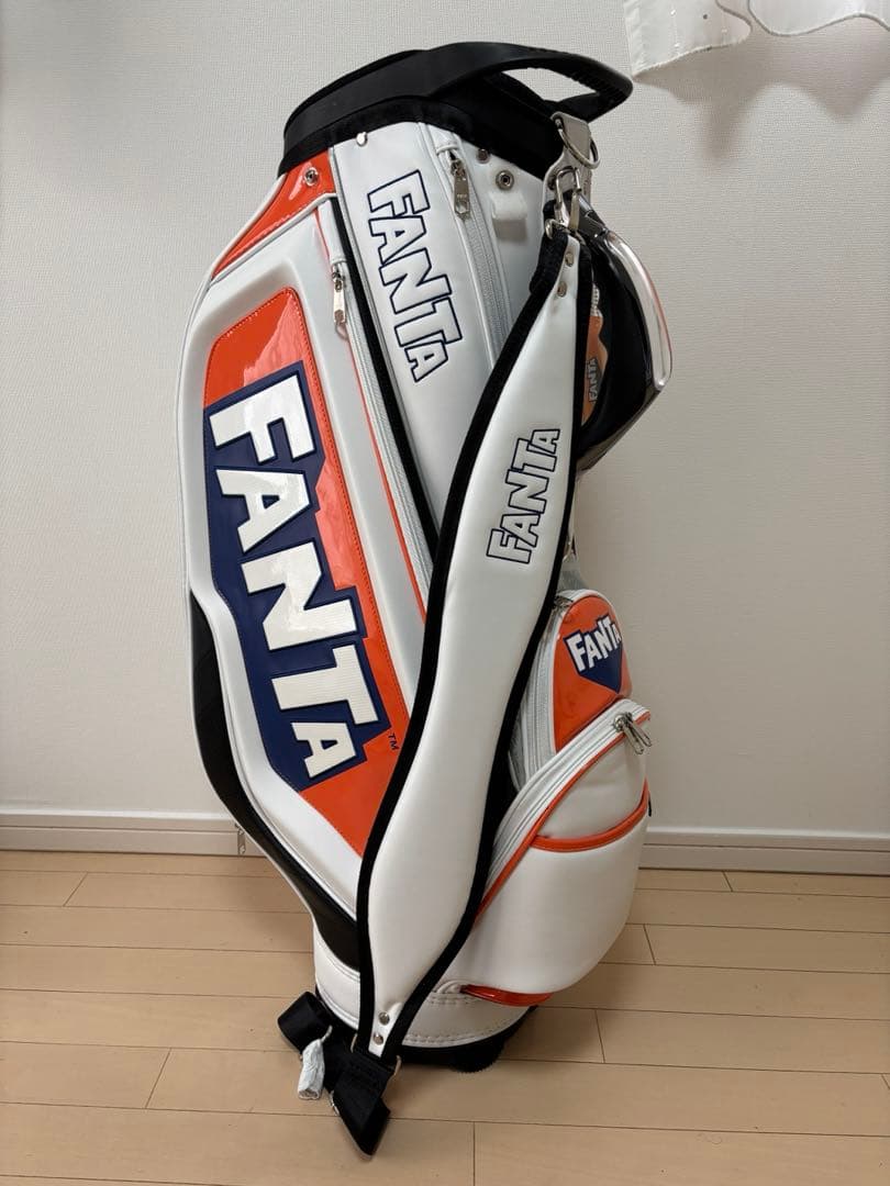 FANTA キャディバッグ ホワイト/オレンジ/ブルー