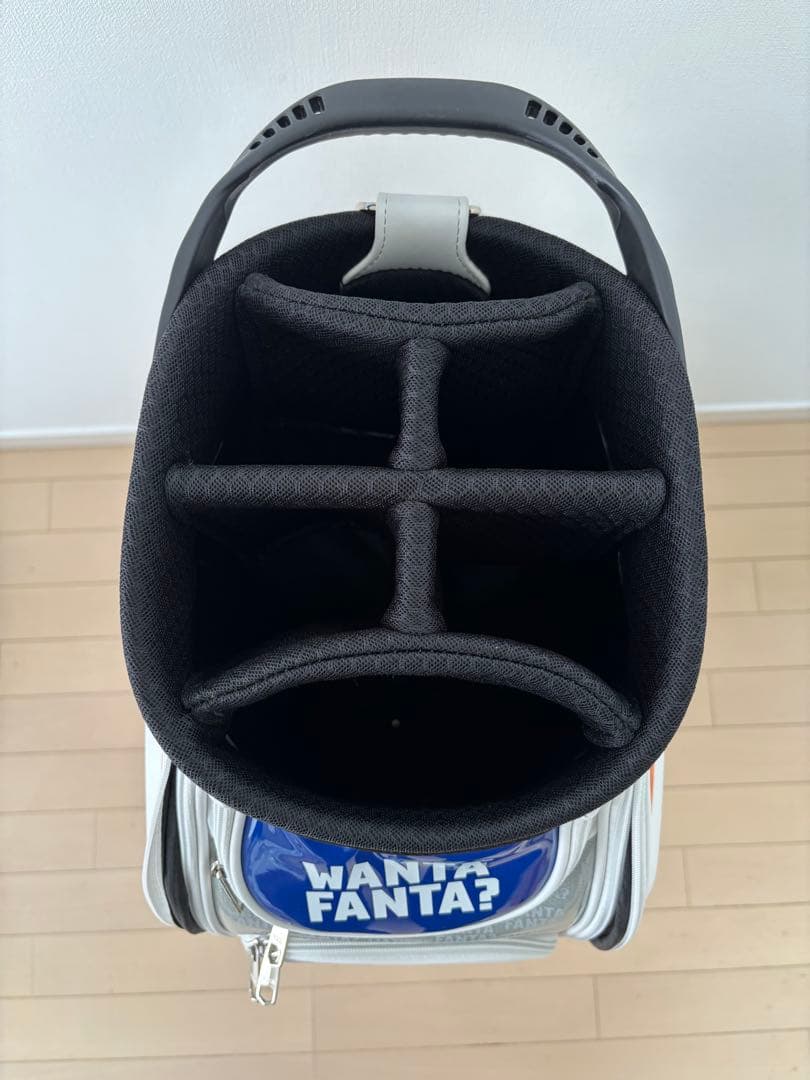 FANTA キャディバッグ ホワイト/オレンジ/ブルー