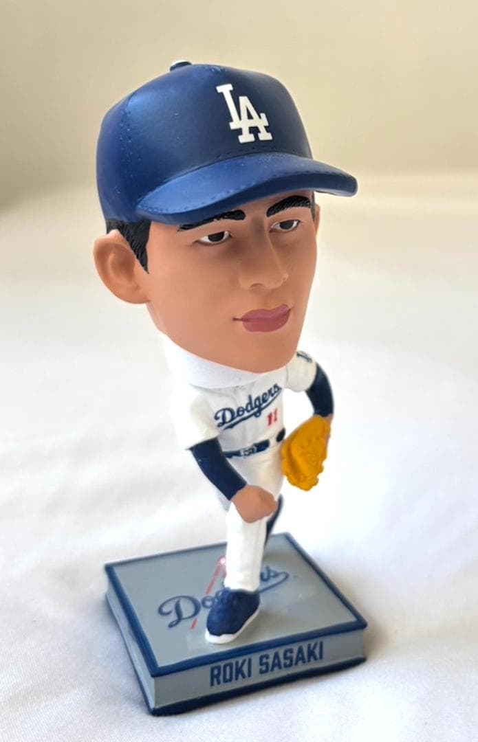【2025体限定】佐々木朗希 ドジャース メジャー初 バブルヘッド人形 4.5