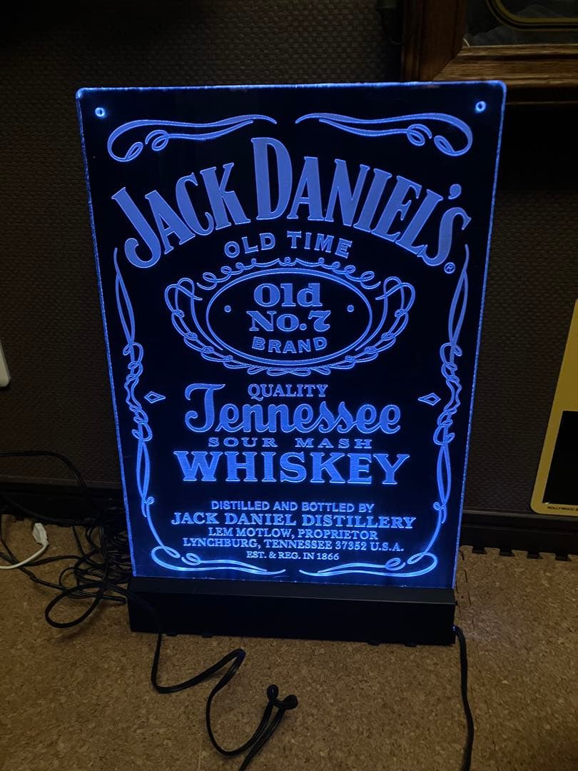 ジャックダニエル LED アメリカン雑貨 ライト 電飾看板 置物 レトロ