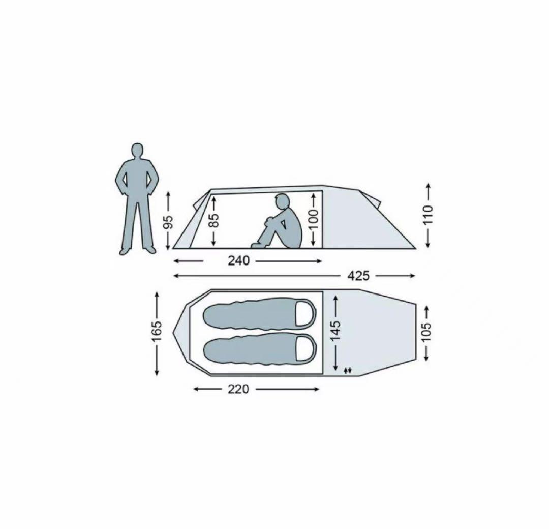ノルディスク 112032 オップランド2 SI 2人用テント テント