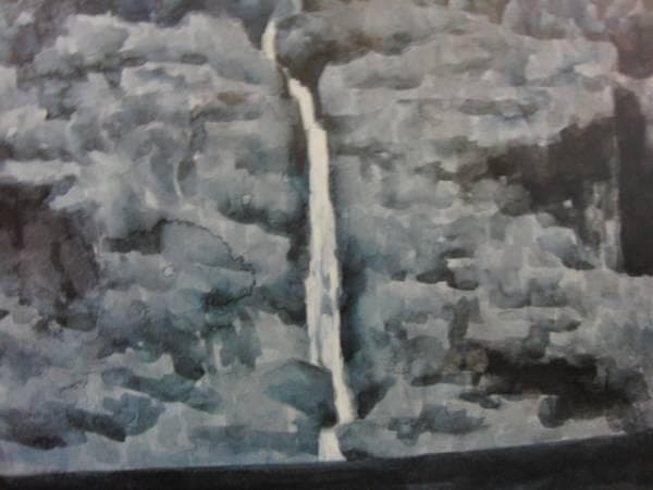 東山魁夷、海に入る滝、高額額装用画集、版上・印入り、希少