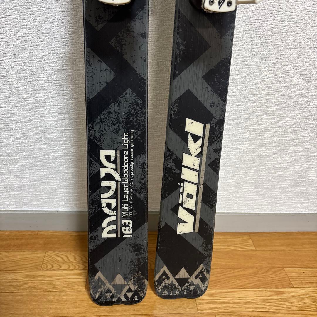 山スキー　バックカントリー向け軽量スキー板　Völkl（フォルクル） 163cm