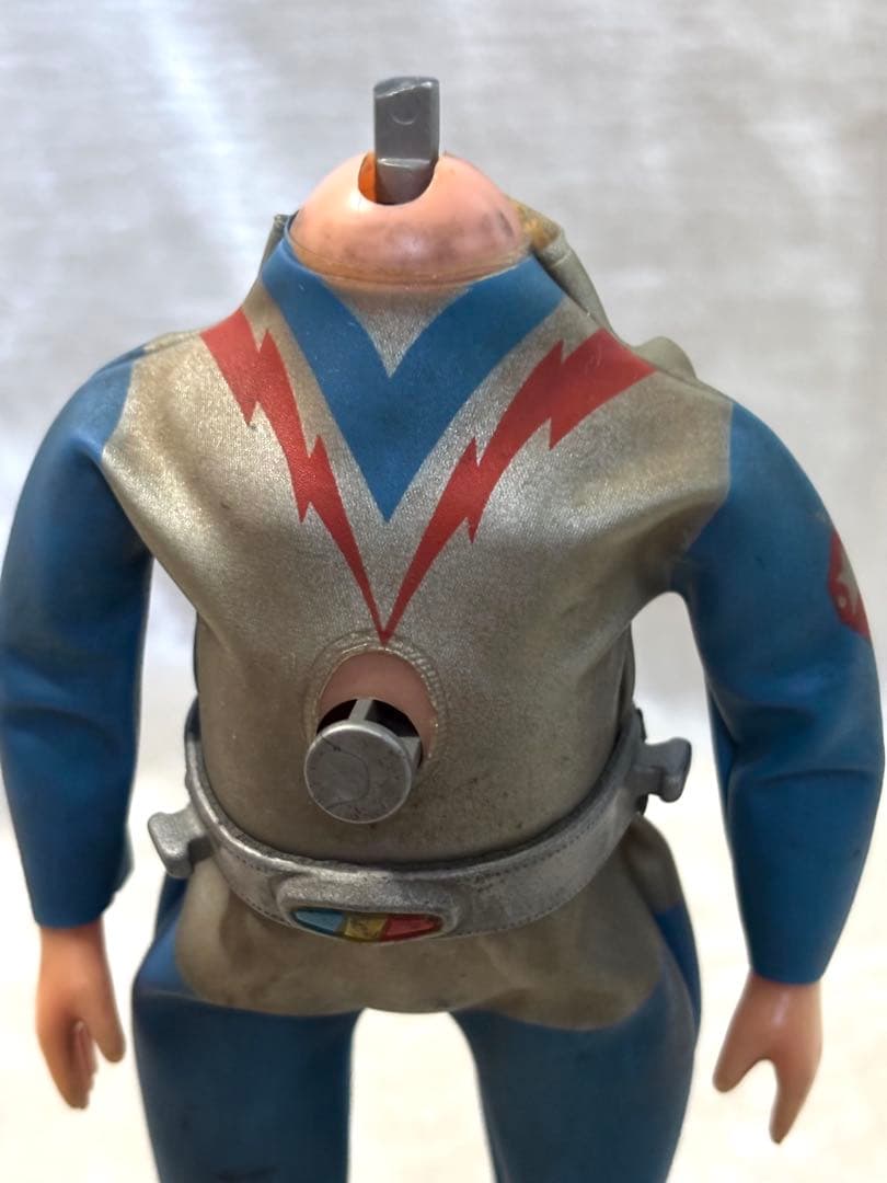 流星人間ゾーン ソフビ 中嶋製作所 当時物 約27cm 首部破損あり