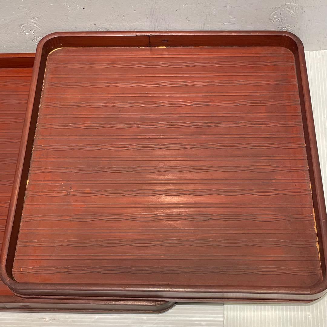 お盆　5枚セット　和風　年代物　キッチン　工芸品