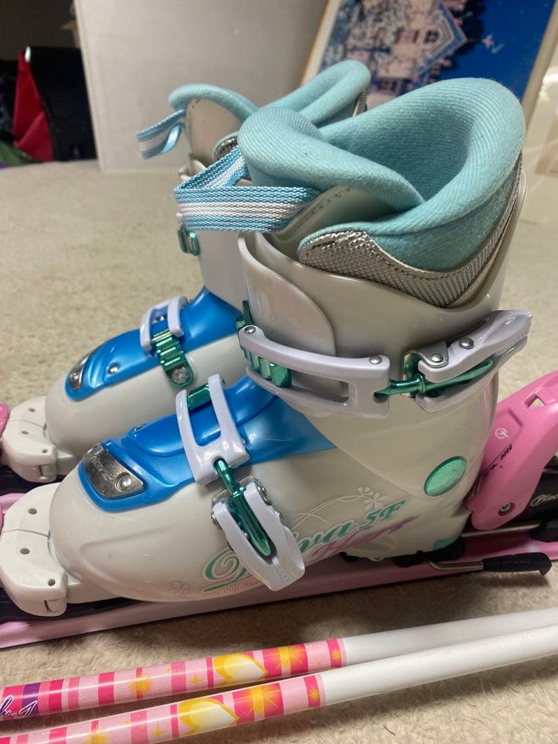 kazamaジュニア106cm ブーツ21cm 80cmスキーセット