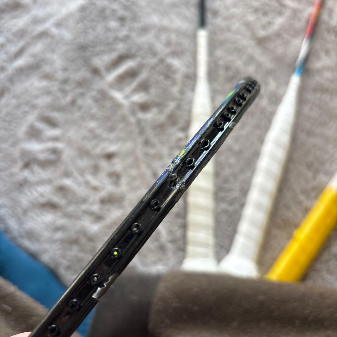 バドミントンラケット 3本セット ジャンク1本