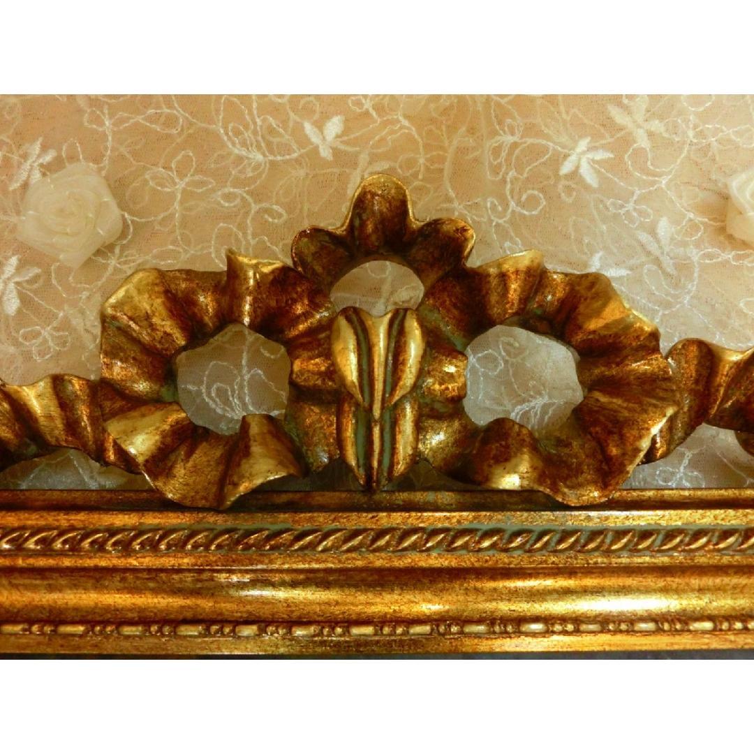 ロココ調　マリーアントワネット額絵103　アンティークゴールド キャンバス印刷