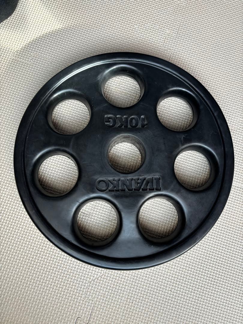 IVANKO(イヴァンコ) オリンピックラバープレート 10kg 2枚