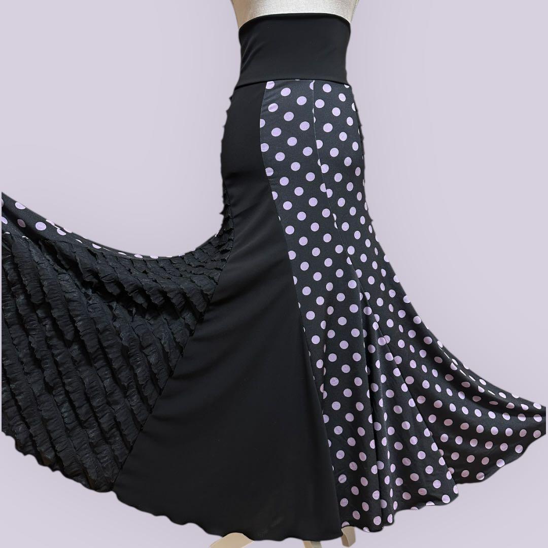 フラメンコ　エスカルゴファルダ　フリルリボンデザイン1点もの