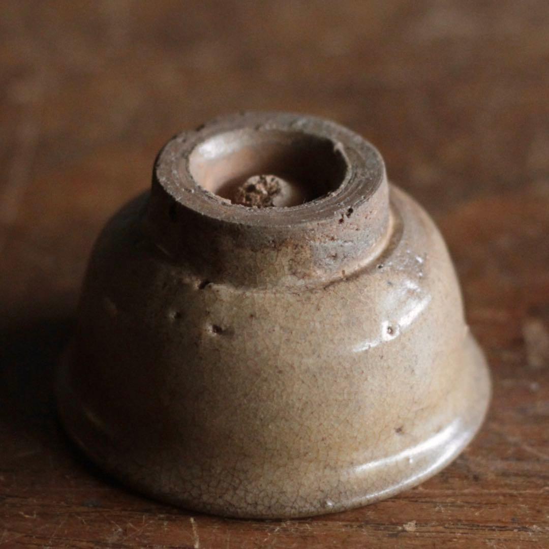 味のよい 灰釉 盃 ぐい呑み 酒器 古美術 古道具 アンティーク