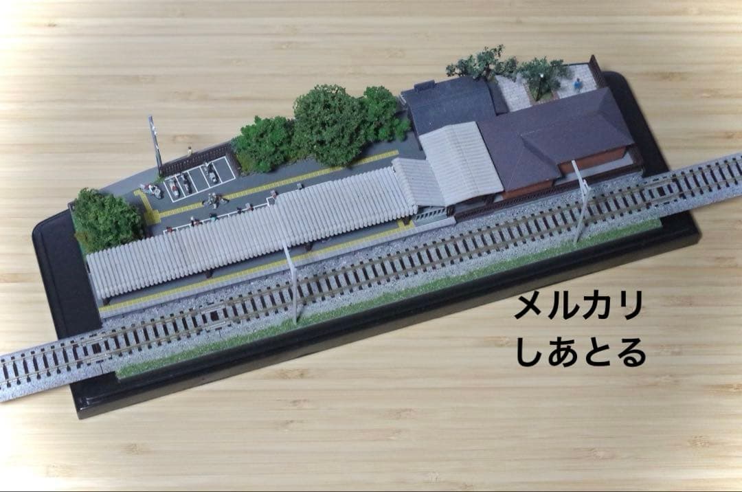 江ノ電 極楽寺駅 鉄道ジオラマ展示台 Nゲージ 鉄コレ 鉄道模型 bトレ