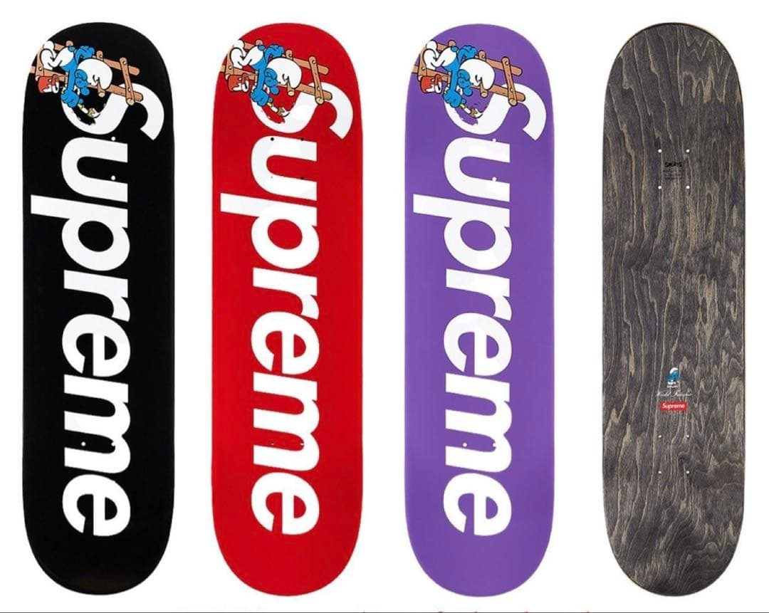 スケートボード Supreme 20AW smurfs skateboard