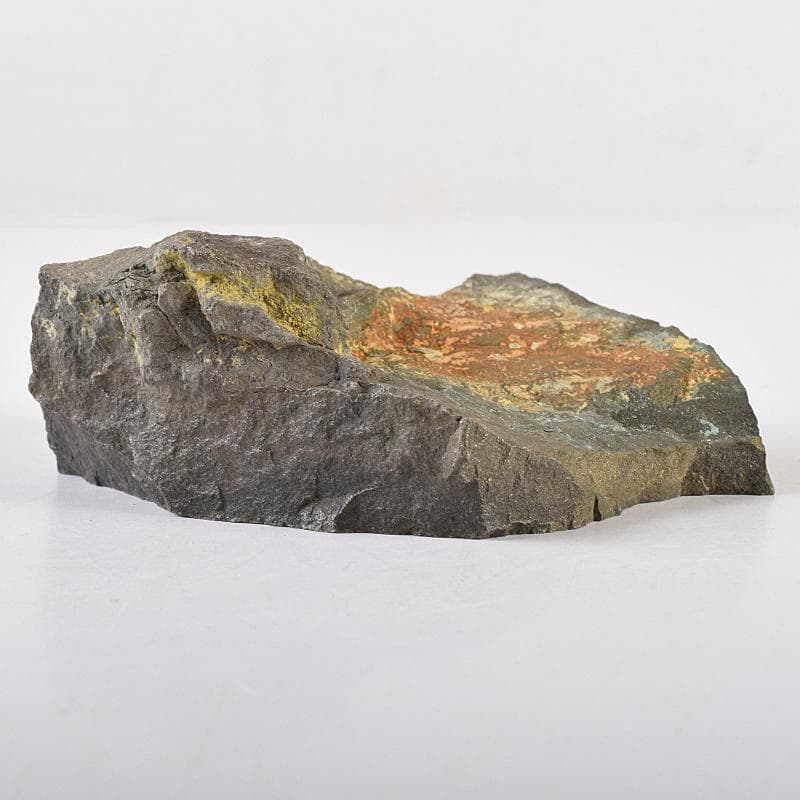 天然石　鑑賞石　伊州産　鏡石　置物　約778g　時代箱付　V　R8602