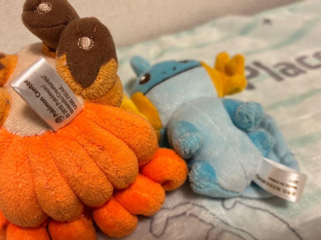 ポケモンセンター限定　キャンバス ぬいぐるみ　4体セット　ミズゴロウ、シェイミ