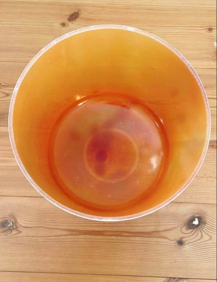 クリスタルトーンズ社クリスタルボウル　カーネリアンE ＋25