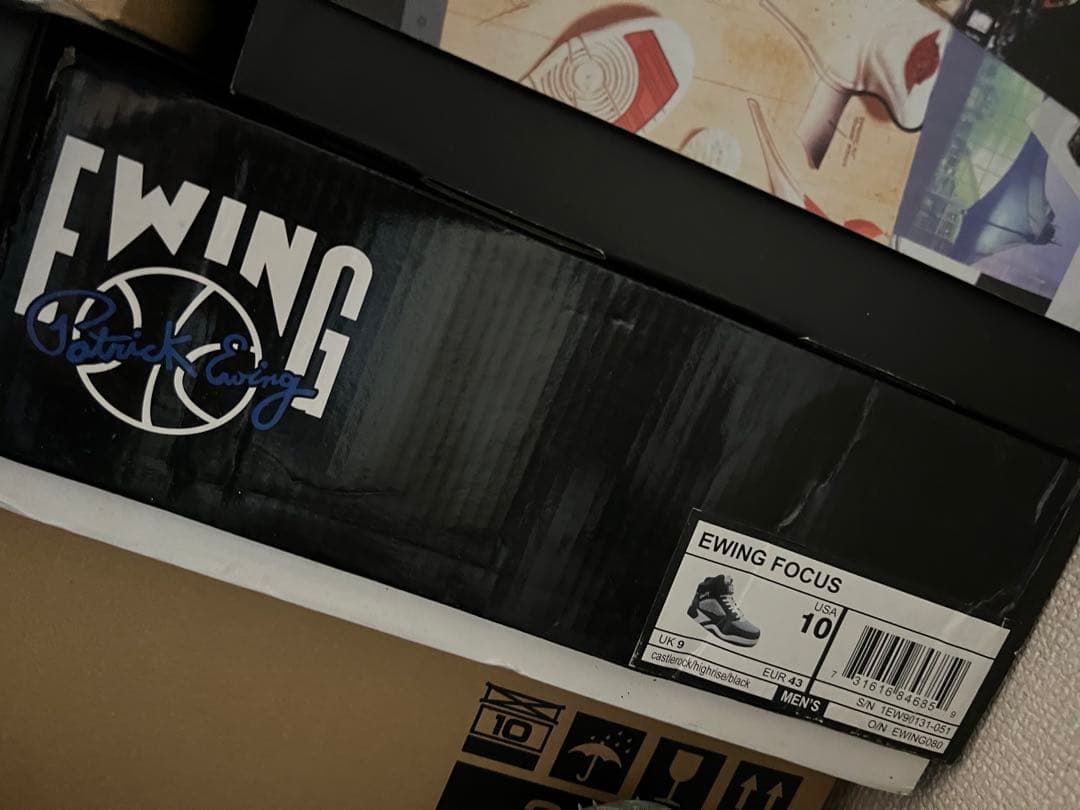 ewing フォーカス　10 NBA グレー　パトリック　ユーイング　us
