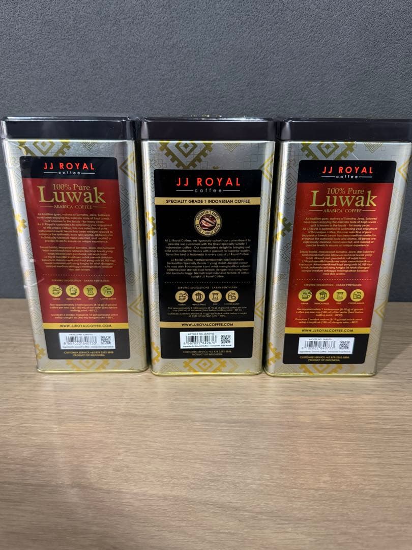 JJ  Coffee ジャバ・エステート　100%ピュア・ルアック