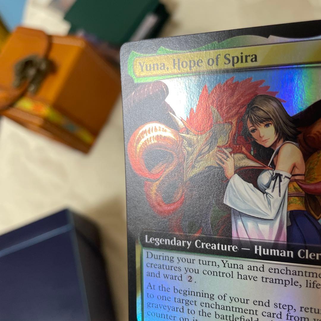 MTG スピラの希望、ユウナ FOIL 拡張アート 英語 bundle限定排出