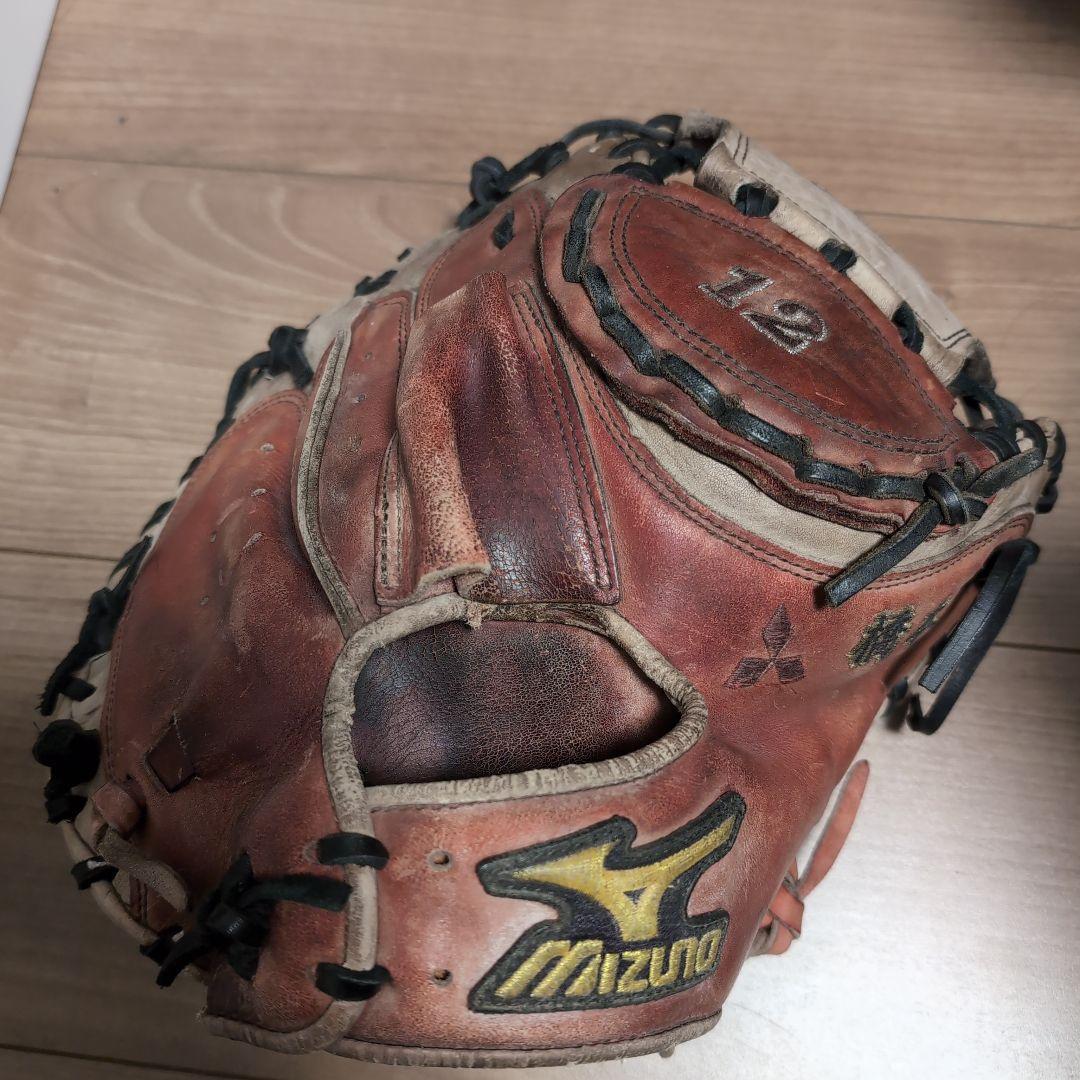ミズノプロ　硬式キャッチャーミット　社会人野球　三菱
