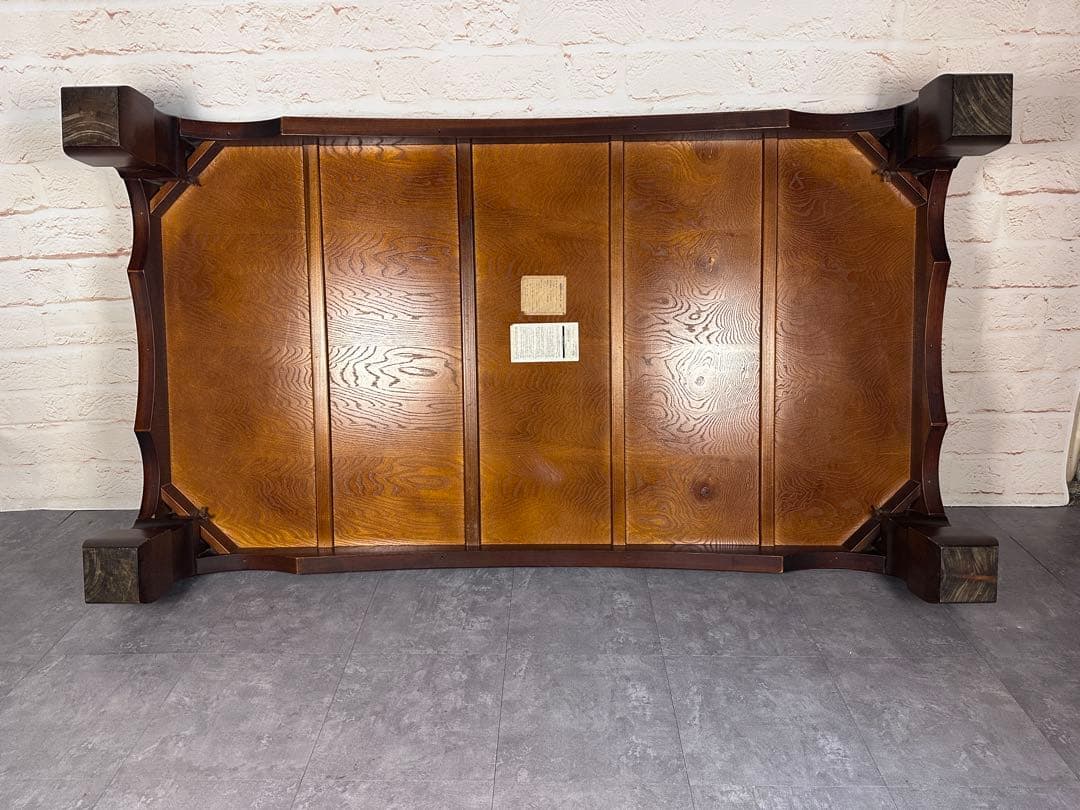 【IDC大塚家具】大型 座卓 無垢調 重厚 木製 和モダン 高級座卓