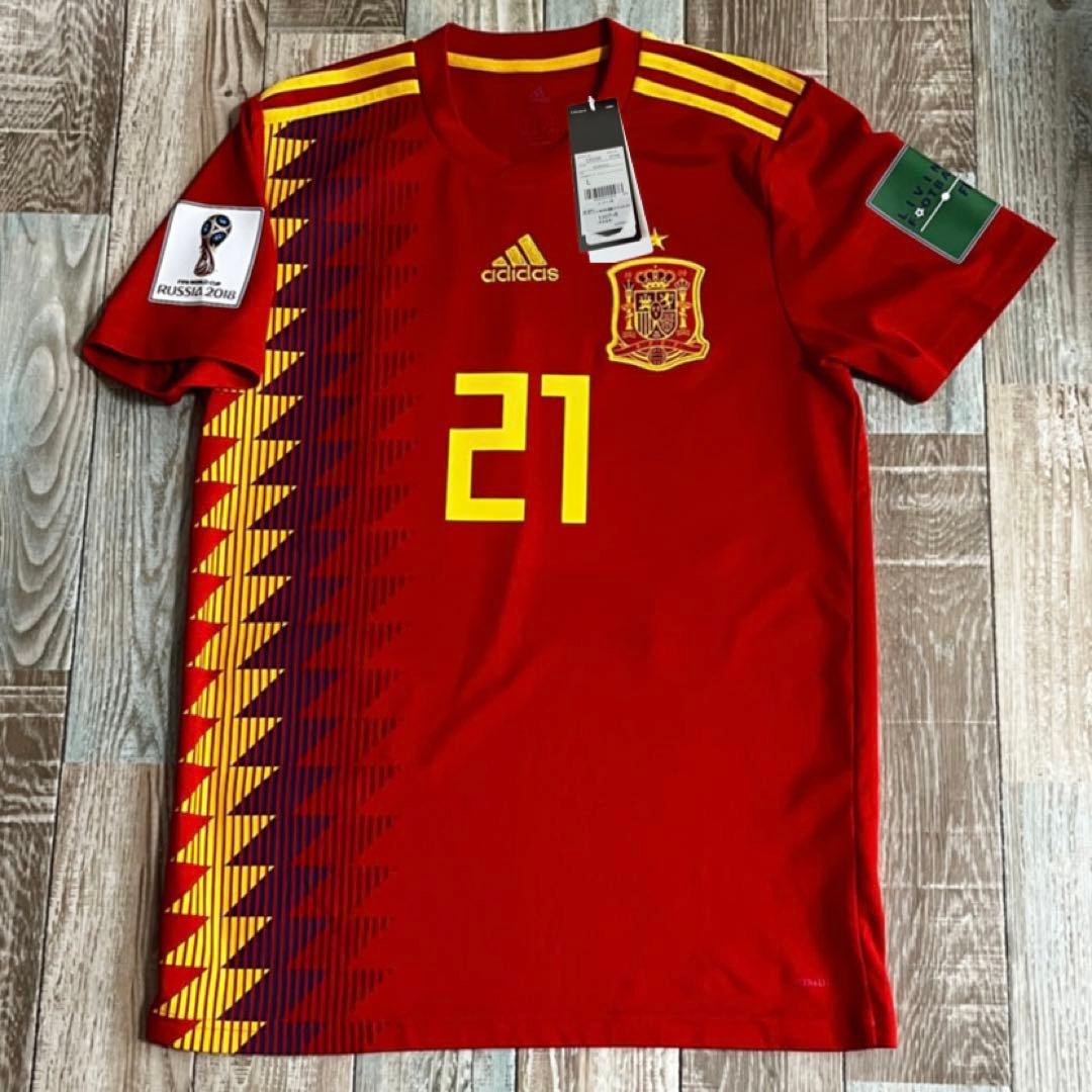 スペイン代表 2018W杯 ダビド・シルバ ユニフォーム 来日記念