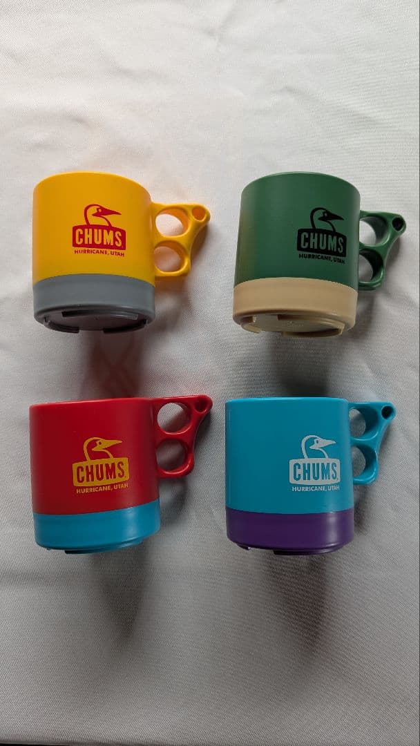 チャムス CHUMS 　迷彩柄のボウルセット(x4) マグカップセット