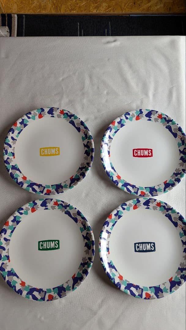 チャムス CHUMS 　迷彩柄のボウルセット(x4) マグカップセット