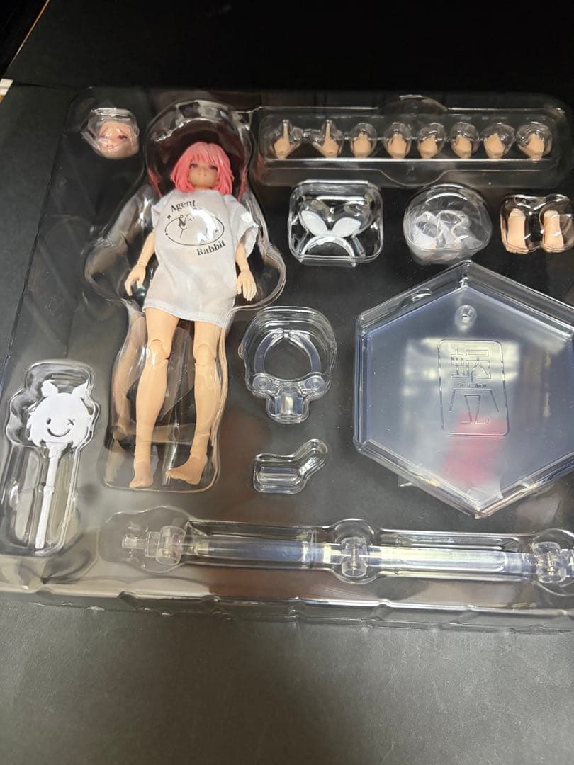 【ジャンク/加工有】スネイルシェル可動フィギュア5体+専用オプション1個セット