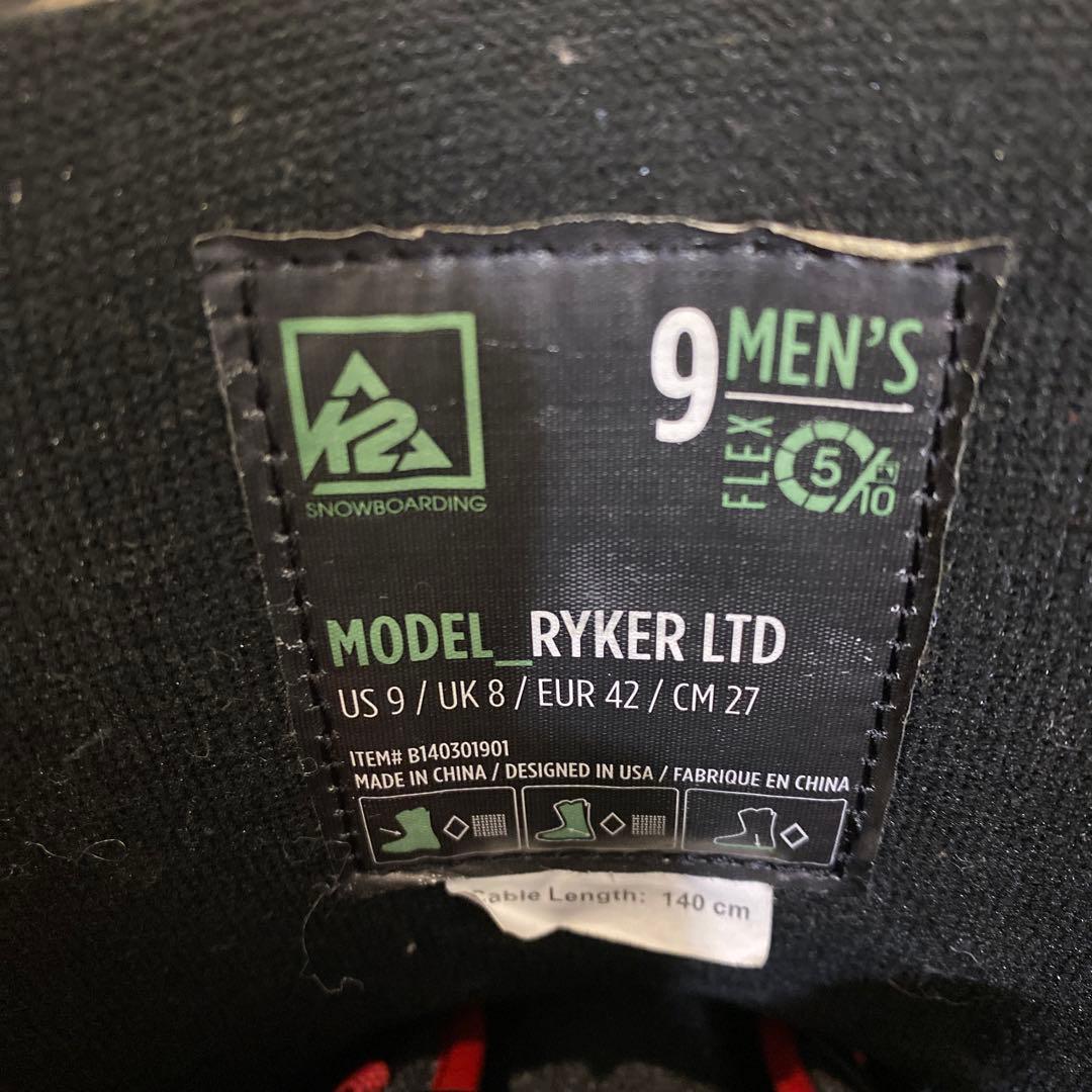 【即日発送_送料無料】K2 ケーツー RYKER LTD BOAライカー27cm