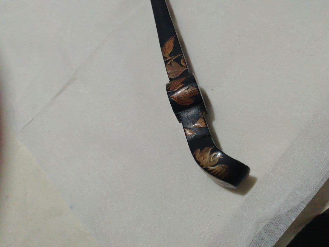 ♪蒔絵こうがい　かんざし　江戸　少々いたみが