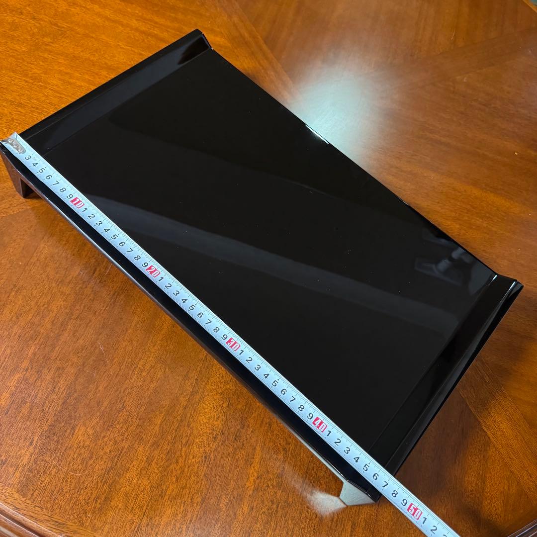 新品 輪島塗 慶塚 慶塚漆器 平卓 花台 敷板 漆器 漆 器 四角型 黒 共箱