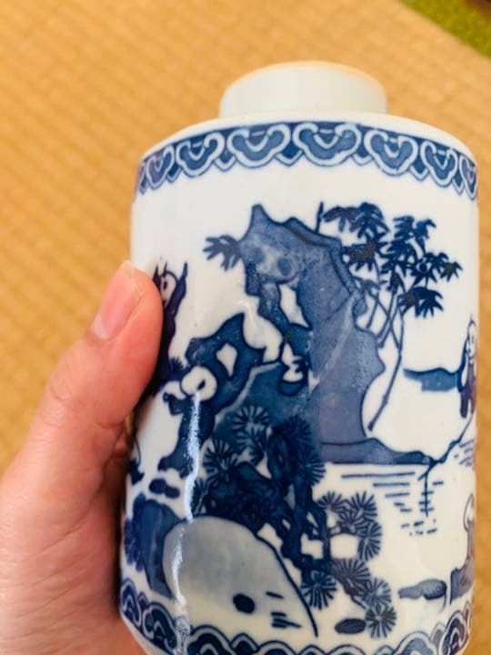 中国清時代染付(青花)茶器