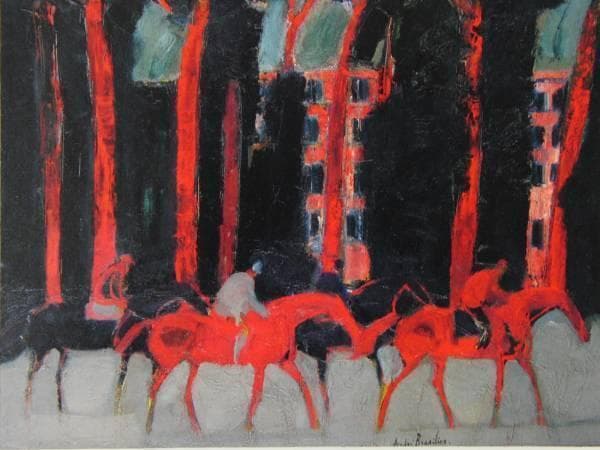 アンドレ・ブラジリエ、ローマの騎手、希少画集の一頁、 新品高級額装付