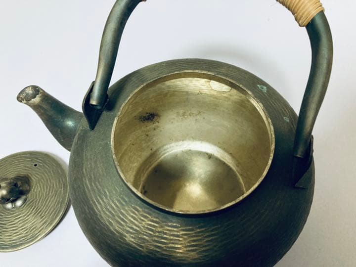 アンティーク お洒落 金属製急須 骨董品 希少品