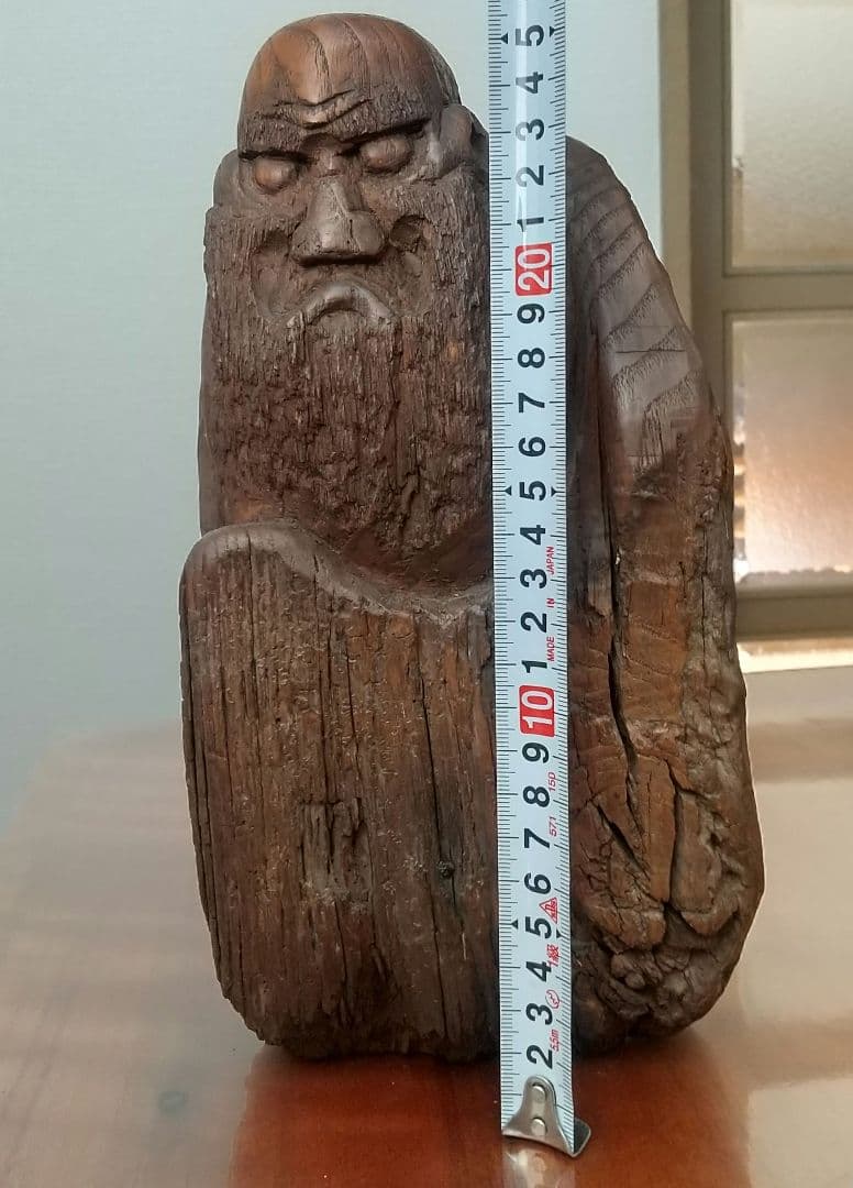 国宝姫路城天守閣古材 橋本星湖作 仙人の彫刻