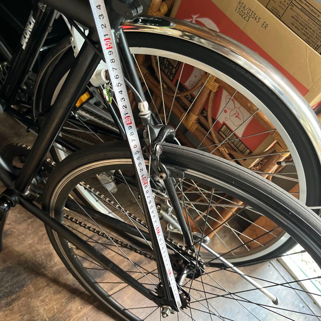 [引取限定] ピストバイク アルミフレーム黒艶消し シングルギア:7000X