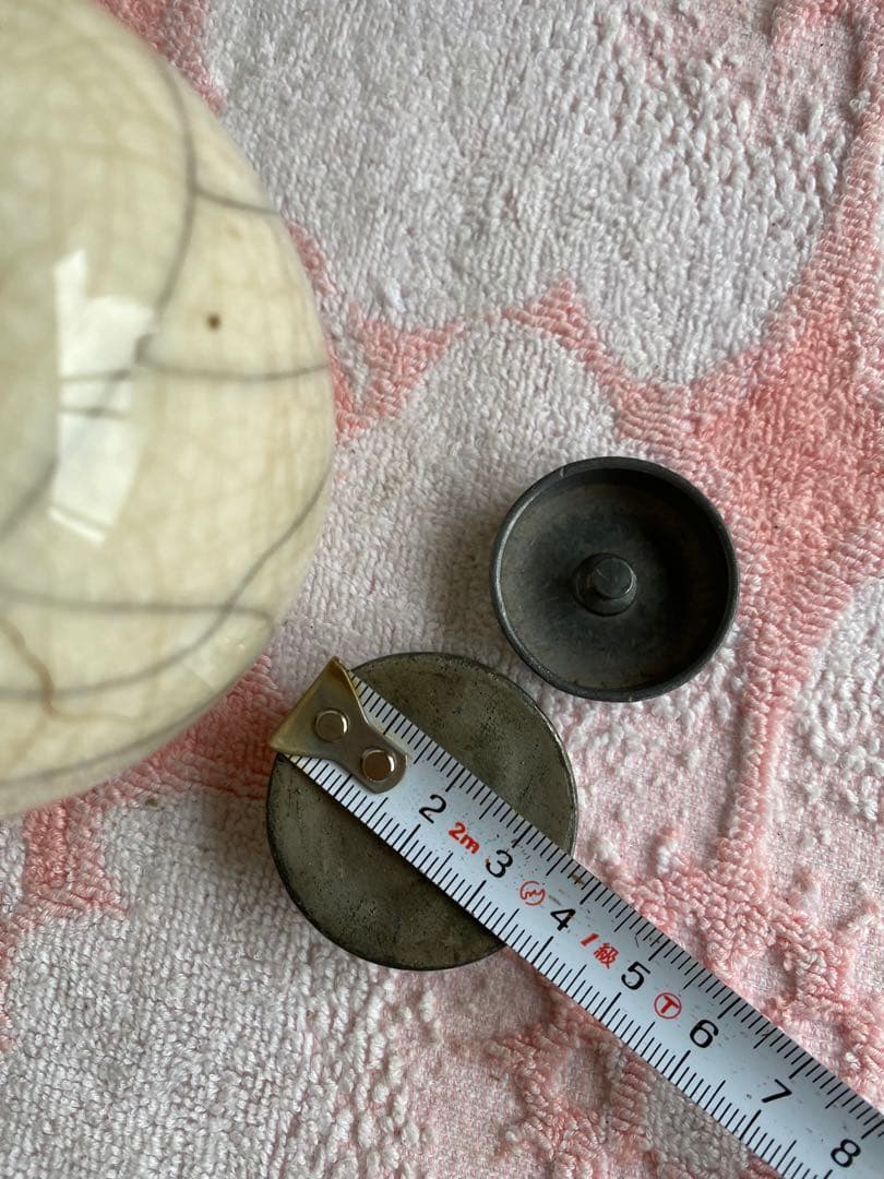 茶入　茶器　茶入れ　煎茶道具　骨董　茶道具　錫蓋