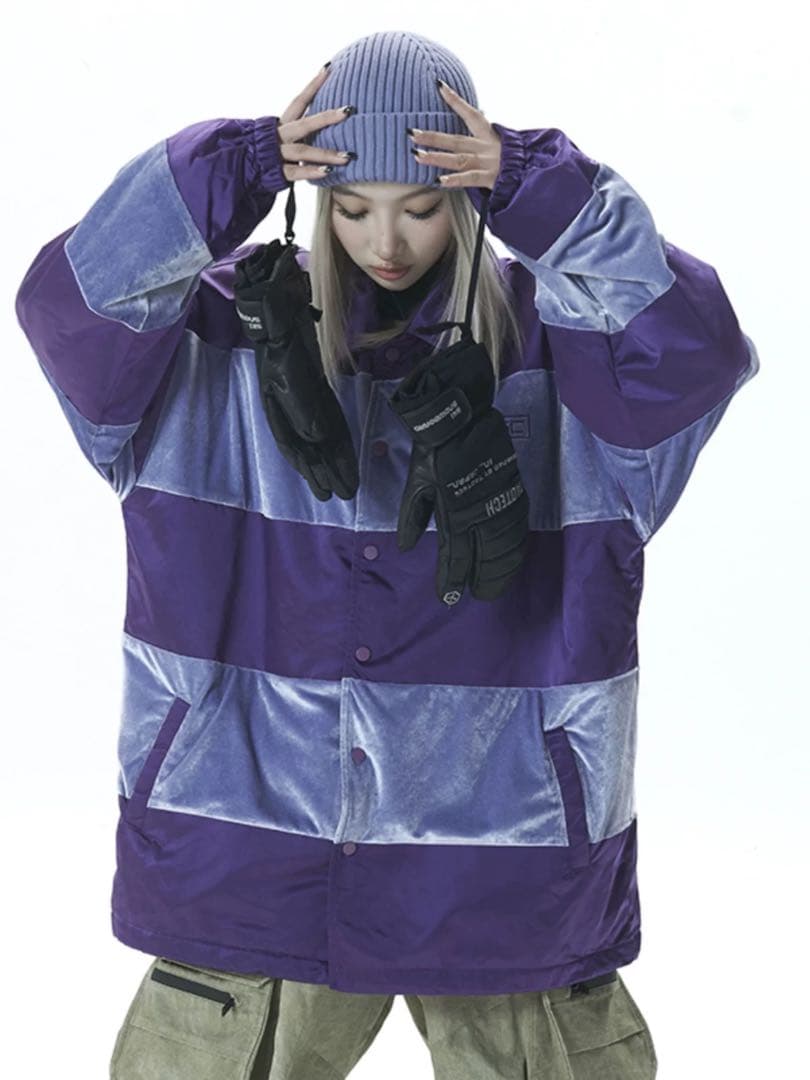 男女兼用 パープルスキー服 L 防風・防水・透湿 日常OK 新品未使用