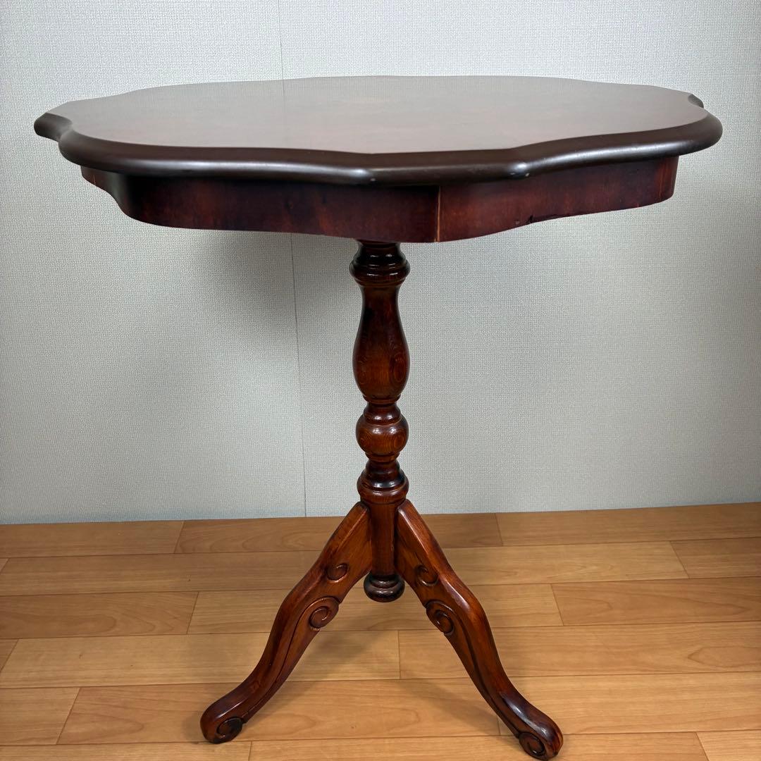 イタリア製 象嵌 猫脚 アンティーク コーヒーテーブル　サイドテーブル　no.2