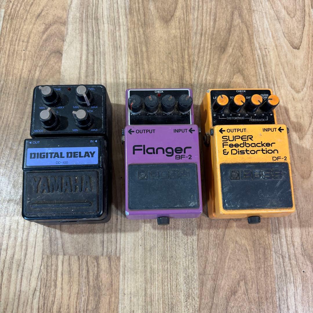 エフェクター 3セット BF-2 DF-2 DD-100 BOSS ヤマハ