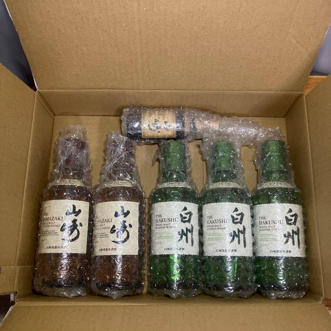 サントリーウイスキーミニボトル　山崎　白州6本セット【新品未開栓】