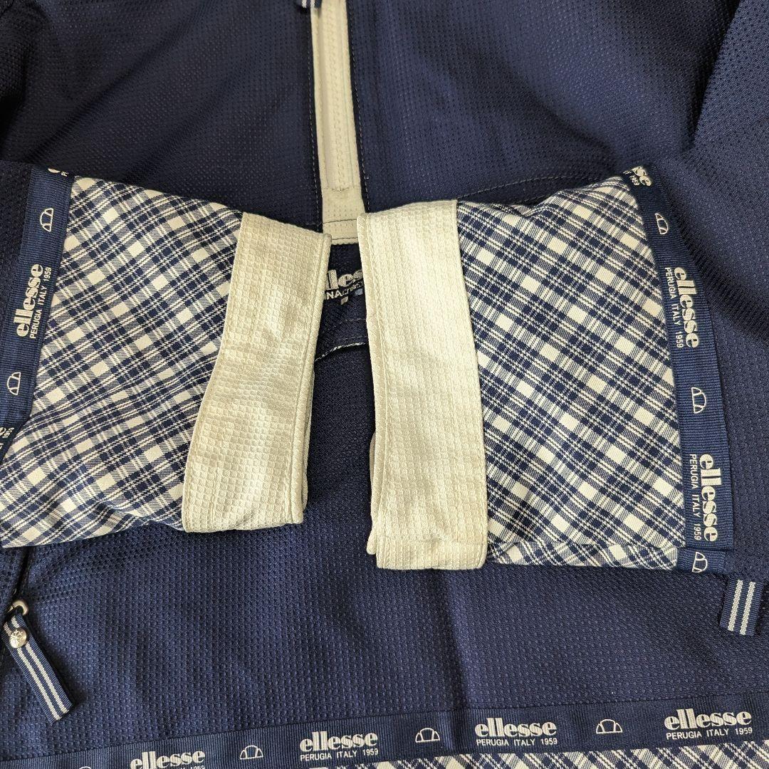 ellesse スキーウェア 上下セット　白と紺色 M キッズ 160