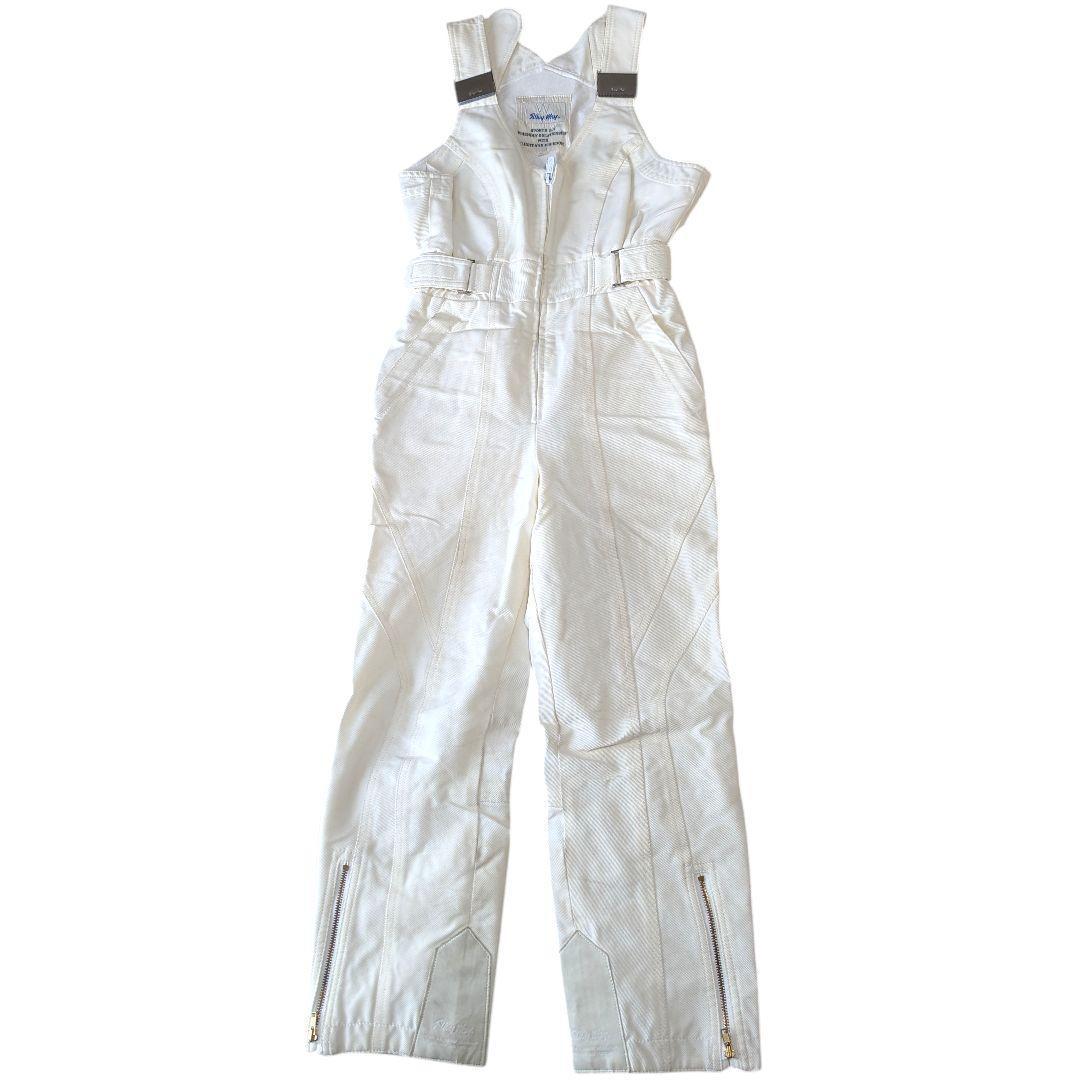 ellesse スキーウェア 上下セット　白と紺色 M キッズ 160