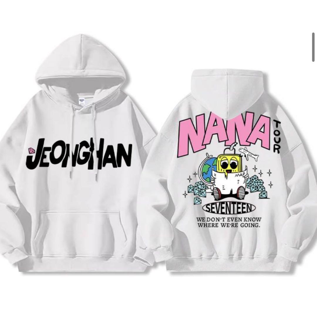 【未着用】JEONGHAN NANA TOUR フード付きスウェットシャツ XL