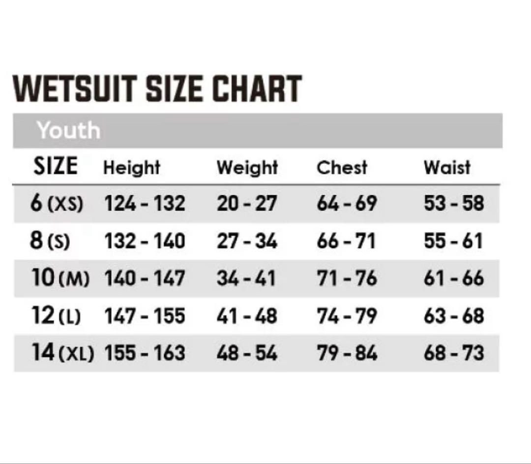 キッズ　ウェットスーツ OCEAN EARTH フルスーツ ブラック