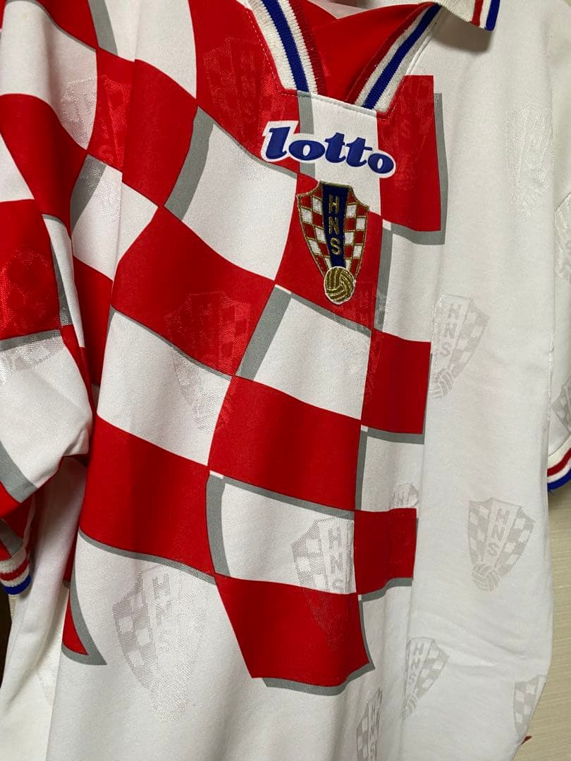 ロット クロアチア代表 ユニフォーム ゲームシャツ 半袖L 98W杯 イタリア製