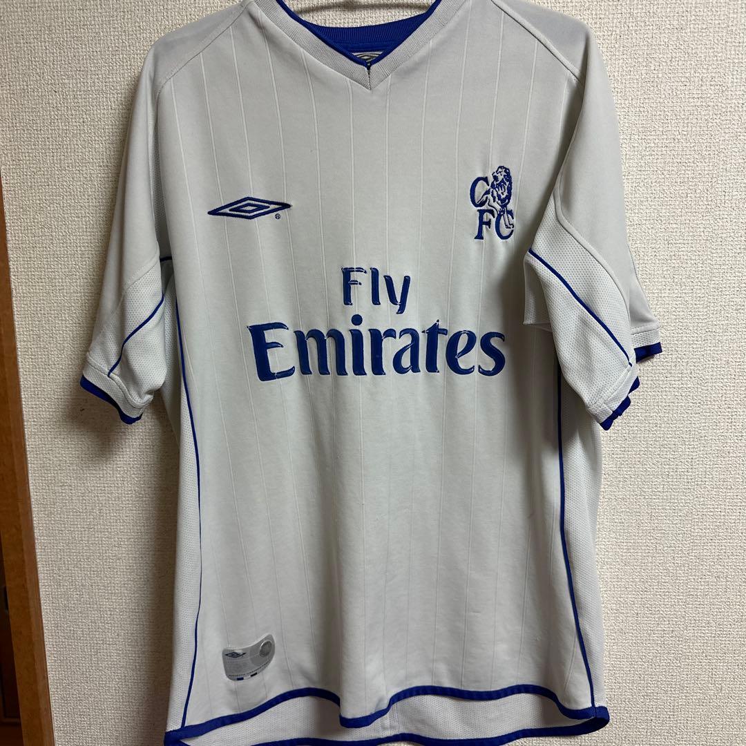 Chelsea FC Umbro シャツ グレー　サッカーt